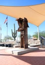 Gila Bend, Arizona: 9/11 Memorial with WTC Artefact