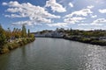 The Gilao river and city shores in Tavira, Algrave, Portugal