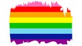 Gilbert Baker Pride Flag. Standard Proportions for Gay Flag