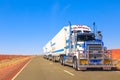 Gilberts road-train truck of Kenworth Royalty Free Stock Photo