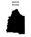 Gilchrist outline map Royalty Free Stock Photo