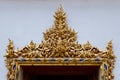 Gild Ornamental Door of Wat Pho Monastery. Royalty Free Stock Photo