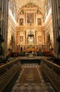 Cordoba Spain. Interior of the catholic cathedral