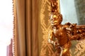 Gilded angel sculpture