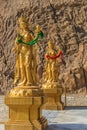 Gilded Bodhisattva statue in Thimphu