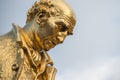 Gilded bronze statue of Matthew Boulton, James Watt and William Royalty Free Stock Photo