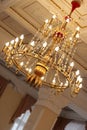 Gilded chandelier Royalty Free Stock Photo