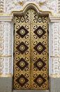 Gilded door of the Dormition cathedral of Kyiv Pechersk Lavra Kiev Monastery of the Caves in Kiyv, Ukraine Royalty Free Stock Photo