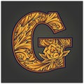 Gilded elegance classic letter G monogram logo