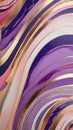 Gilded Elegance Gold Glitter Swirls Amid Pastel and Navy Purple-Pink Strips, Set Against