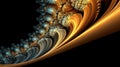 Gilded Fractals: Exploring the Evolving Beauty of Ferrofluidal Fractals