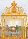 Gilded Gate at Versailles Palace France Royalty Free Stock Photo