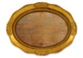 Gilded oval frame