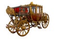 The Royal carriage (Germany) isolated on white background