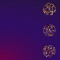 Gilded Shine Vector Purple Background. Yellow Royalty Free Stock Photo