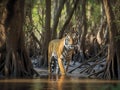 The Gilded Stripes of the Bengal Tiger in Sundarbans