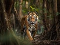 The Gilded Stripes of the Bengal Tiger in Sundarbans