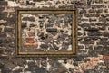 Gilded wooden frame Royalty Free Stock Photo