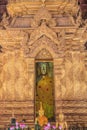 The gilded 'ku' containing the main Buddha image
