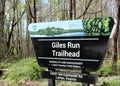 Giles Run Trailhead Sign