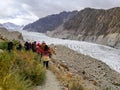 Passu Glacier along the Karakoram mountain range. Gilgit Baltistan, Pakistan.