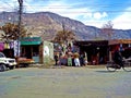 main street of Gilgit, district capital of Gilgit-Baltistan, Pakistan Royalty Free Stock Photo