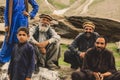 Group of an Pakistani Men in Traditional Pakol smiling and posing for the Picture