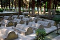 Chinese Cemetery or China Yadgar with graves and tombs of Chinese soldiers and workers Gilgit Pakistan