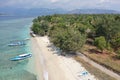 Gili Air Island Aerial landscape view Bali Lombok Indonesia Royalty Free Stock Photo