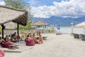 Gili Air Island in the Indian Ocean. 03.01.2017 The hotel and the surrounding area. Eco-friendly island Royalty Free Stock Photo