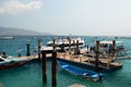 The pier of the ferries. Gili Air. Lesser Sunda Islands. Indonesia