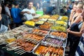 Street food stall at Trawangan Night Market Royalty Free Stock Photo