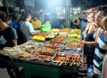 Street food stall at Trawangan Night Market Royalty Free Stock Photo