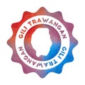 Gili Trawangan low poly logo.