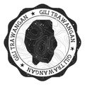 Gili Trawangan outdoor stamp.