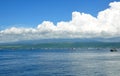 Gilimanuk harbour in west area of Bali, with the activities of the ferry