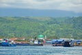 Gilimanuk harbour in west area of Bali, with the activities of the ferry