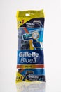 Gillette blue 2 pluse shaving instrument in packages