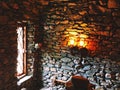 Gillette Castle interior medieval light and wall