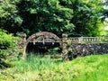 Gillette Castle State Park stone bridge Royalty Free Stock Photo