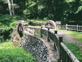 Gillette Castle State Park stone bridge Royalty Free Stock Photo