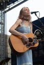 Gillian Welch at the Newport Folk Festival Royalty Free Stock Photo