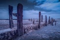 Gilmore Groynes in Infrared Royalty Free Stock Photo