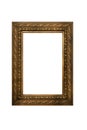Gilt decorated frame isolated Royalty Free Stock Photo