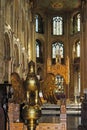 Gilt lectern in Peterborough Cathedral. Royalty Free Stock Photo