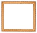Gilted baroque old wooden picture frame Royalty Free Stock Photo
