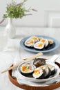 Gimbap or Kimbap Korean Roll Rice with Eggs, Carrot, Sausage, and Nori