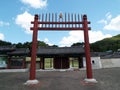 Access door to the tomb of Queen Heo, wife of King Suro, legendary founder of the