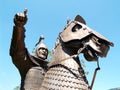 Detail of an armored cavalry warrior from the time of the Geumgwan Gaya kingdom 43 - 532