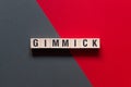 Gimmick - word concept on cubes Royalty Free Stock Photo